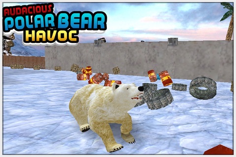 Audacious Polar Bear Havoc ( Angry arctic animal attack simulation game) screenshot 4