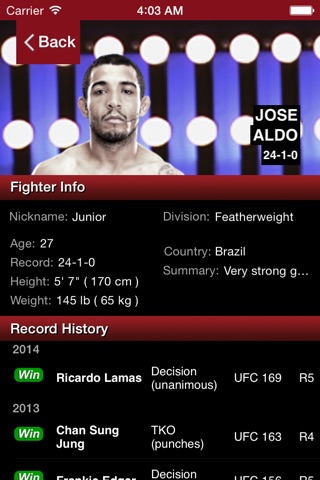 MMA Follower screenshot 2