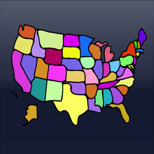 USA States Geography Recall Free iOS App