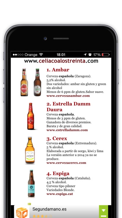Cervezas Sin Gluten