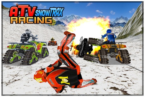 ATV Snow Trax Racing ( on 3D Ice road tracks ) screenshot 2