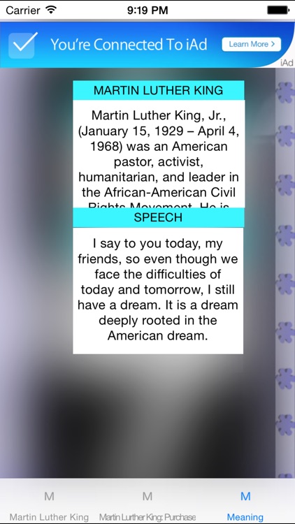 Martin Luther King Day - 19th January