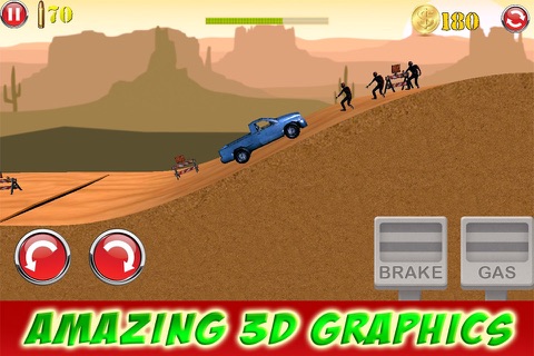 3D Zombies Shooter Car Highway Racing Game - FREE screenshot 4