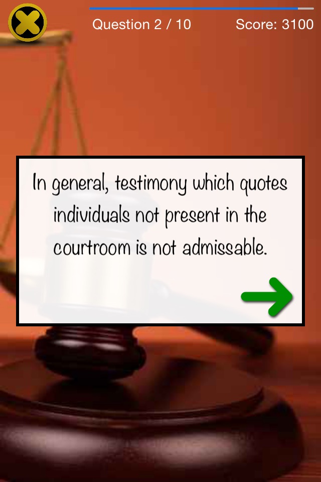 Criminal Justice Terminology Quiz screenshot 3