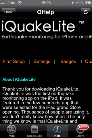 iQuakeLite screenshot 3