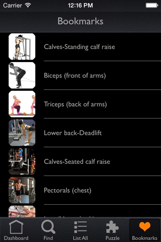 Body Building Exercises Info screenshot 4