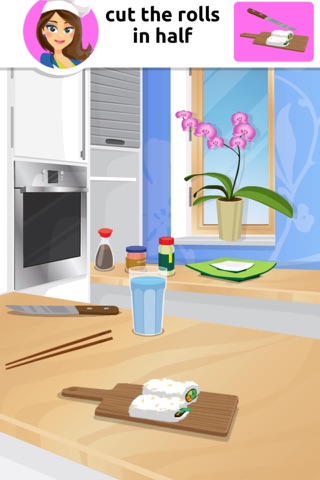 Yummi Sushi Cooking for Kids - Free Japan Vegetarian Recipes Game with Chef Emma screenshot 4