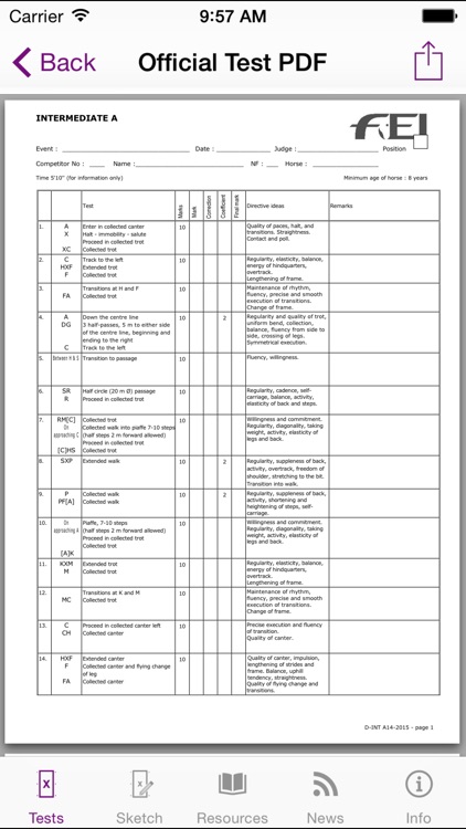 FEI EquiTests 3 - Dressage Tests screenshot-4