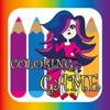 Coloring Game with Monster Girls version - Finger Painting