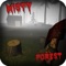 Icon Scary horror apocalypse masacre : Undead zombie hunter survival mission in dark nightmare forest of terror