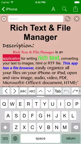 Game screenshot Rich Text & File Manager hack