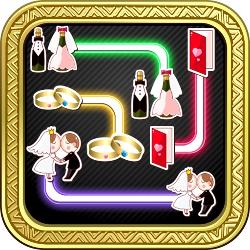 AAA hot Valentine love flow free brain puzzle game:Connect your love line icon