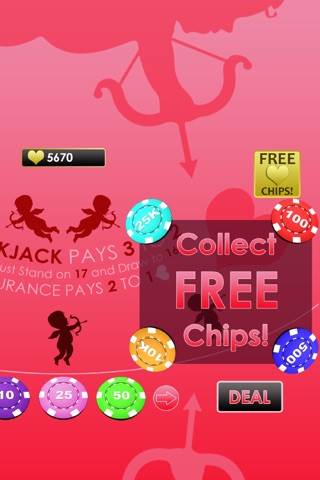 Valentine's Day Blackjack screenshot 3