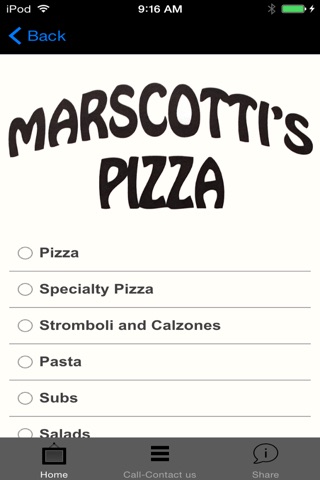 Marscotti"s Pizza screenshot 2