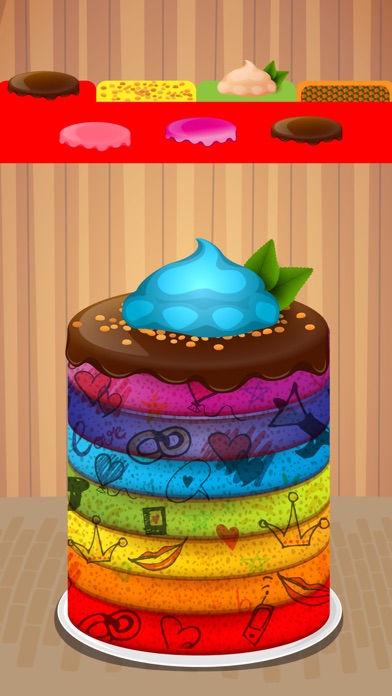 レインボーケーキメーカー クレイジーキッチンタワーケーキ作り ベーキング 装飾ゲーム Iphoneアプリ Applion