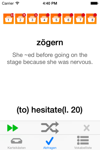 Vokabelnexus - Vokabeltrainer screenshot 3