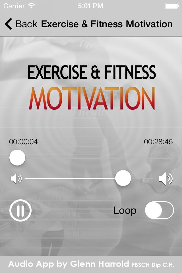 Exercise & Fitness Hypnosis Motivation by Glenn Harrold screenshot 3