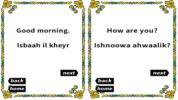 Tunisian Traveller's Phrases