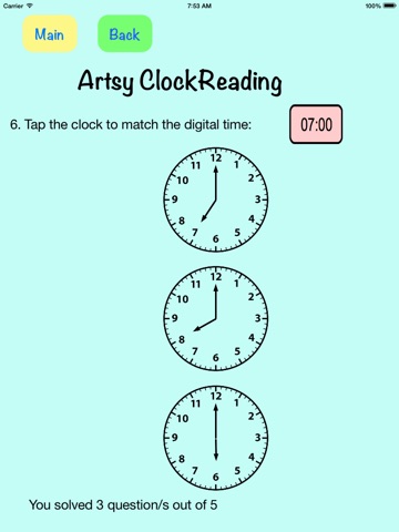 artsyClockReading screenshot 4