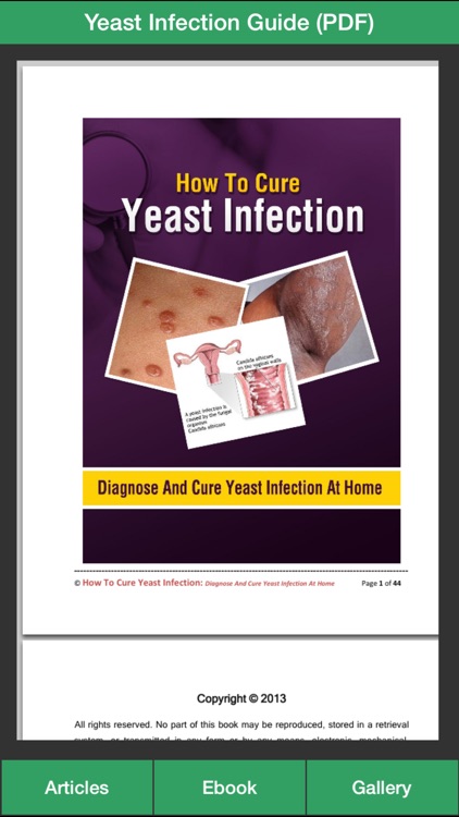 Yeast Infection Guide - The Guide To Cure Yeast Infection Symptoms At Home! screenshot-3