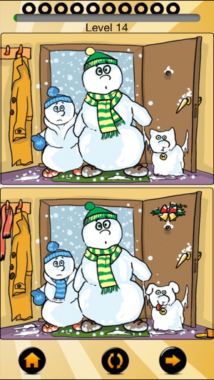 Find the ten differences with funny winter and autumns carto(圖1)-速報App