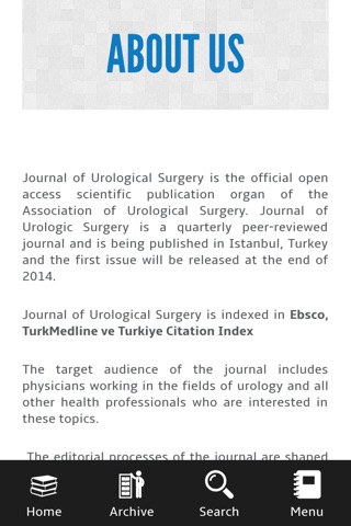 JUS - Journal of Urological Surgery screenshot 3
