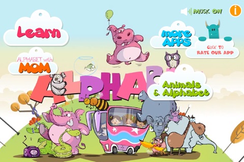حروف و لعبه حيوانات انجليزية screenshot 2