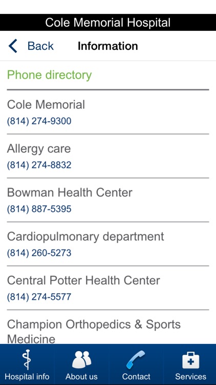 Cole Memorial Health Network