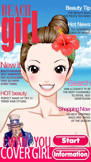 Beach Girl Free Make Up & Dress Up