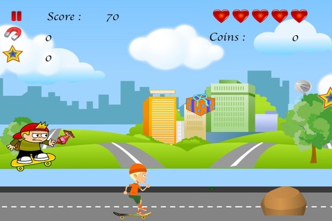 Kid Skater Dual Jumper Rush - Fast Action Collecting Game screenshot 2