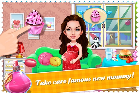 Celebrity Mum's Party! Pregnant Mommy & Newborn Baby Caring Game screenshot 2