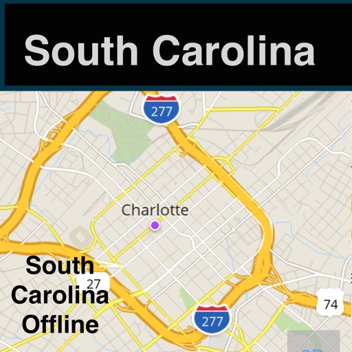 South Carolina Offline Map with Real Time Traffic Cameras Pro