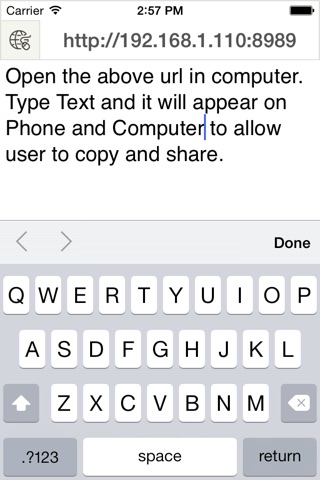 Keyboard - for transfer text over wifi screenshot 3