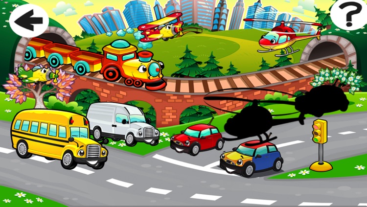 A Kids Game: Animated Car Puzzle-s in the City