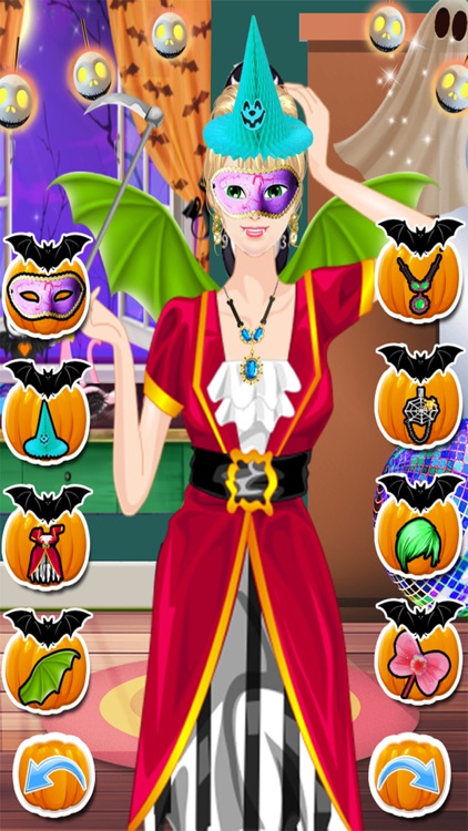 Halloween Costume Party Dress Up - Spa Salon Spooky Makeup & Makeover Kids Teens Dress Design Girls Game