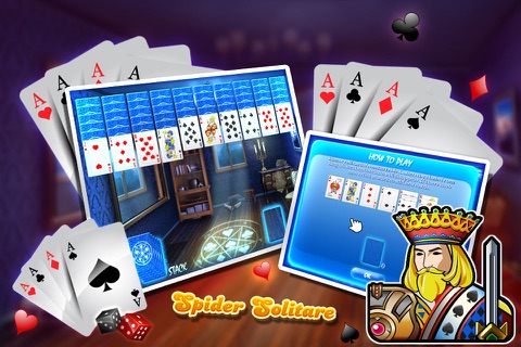 Spider Solitare Blitz HD-Free Classic screenshot 2