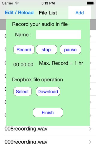 audio file speech recognition screenshot 2