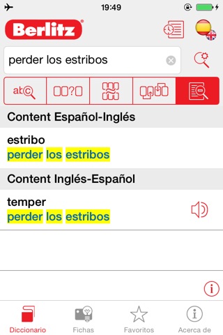 English <-> Spanish Berlitz Basic Talking Dictionary screenshot 3