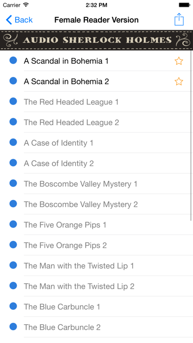 Sherlock Holmes Audio Library Screenshot 3
