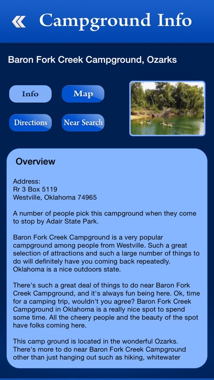 Oklahoma Campgrounds Guide