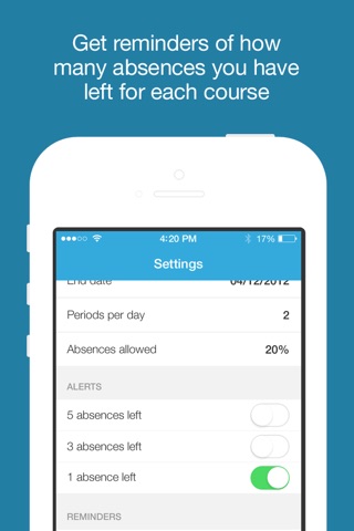 Facool - college attendance tracker screenshot 4