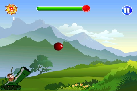 Red Ball Battles - A War Tank Monkey Challenge- Free screenshot 2