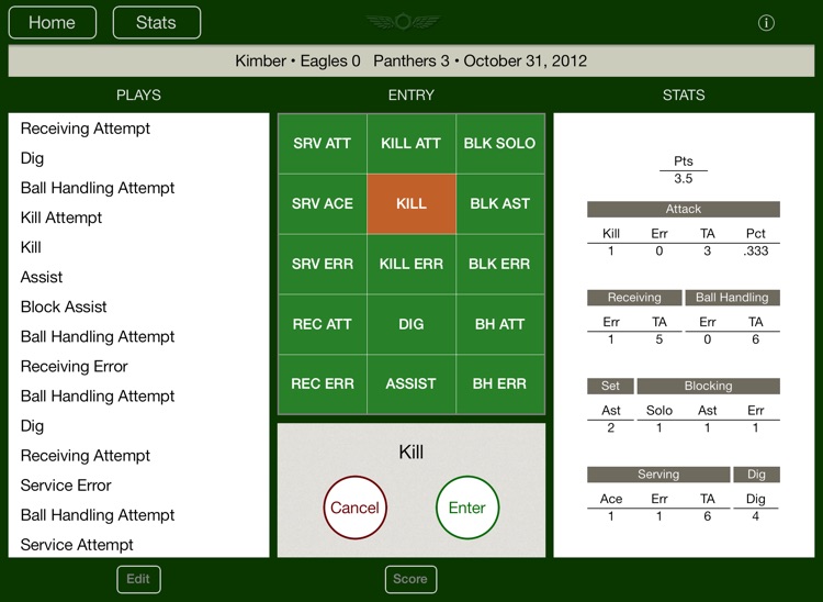 Stat Tap Volleyball HD