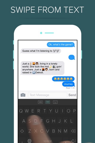 QWERKY - swipe keyboard for emoji, text, and numbers screenshot 2
