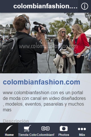 colombianfashion.com screenshot 2