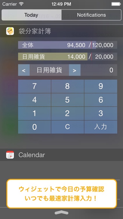 袋分家計簿 screenshot-0