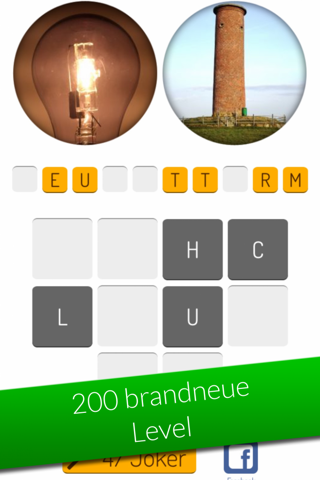 2 Bilder Wortspiel (schwer) - Die lustige Rätsel & Puzzle Quiz Spiel App von SpielAffe screenshot 3