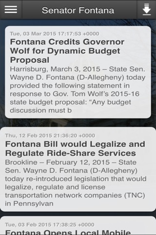Senator Fontana screenshot 2