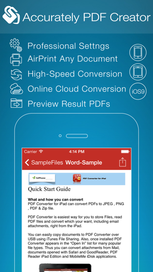 PDF Creator for iPhone