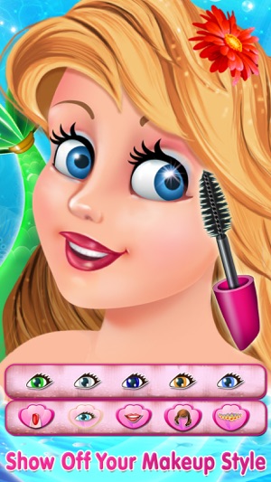 Mermaid Princess Makeover -  Dress Up, Makeup & eCard Maker (圖3)-速報App